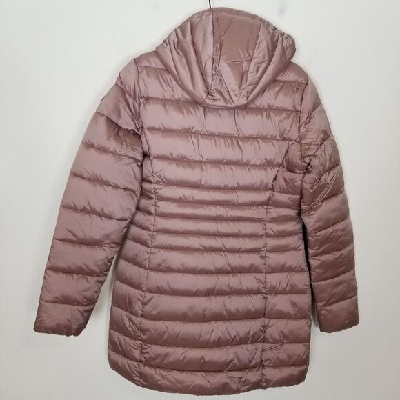 Save the Duck Women Reese Hooded Puffer Jacket Sz S Rose Insulated Zip Up Mid - Picture 4 of 11